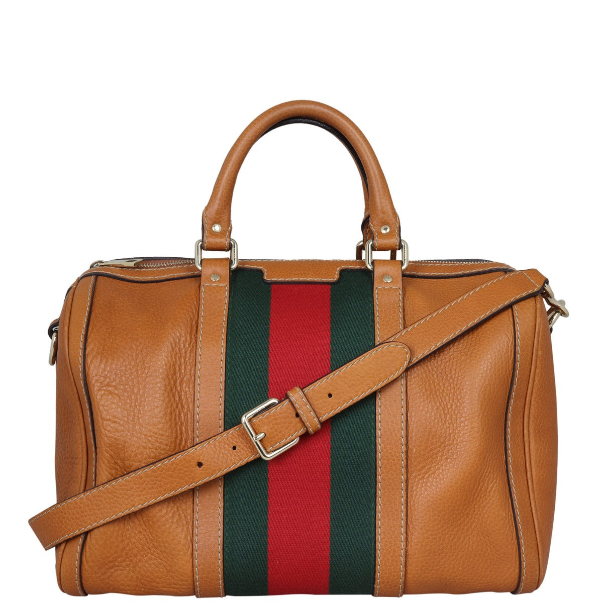 Gucci Vintage Web Boston Bag Medium