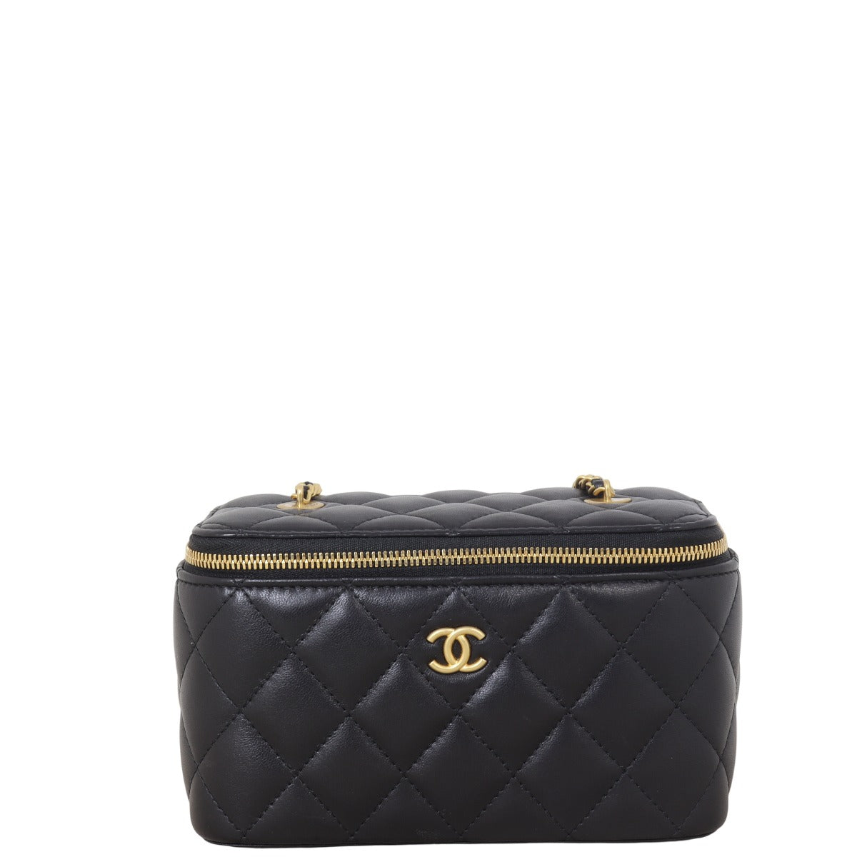 Chanel Vanity Case with Coco Heart Chain