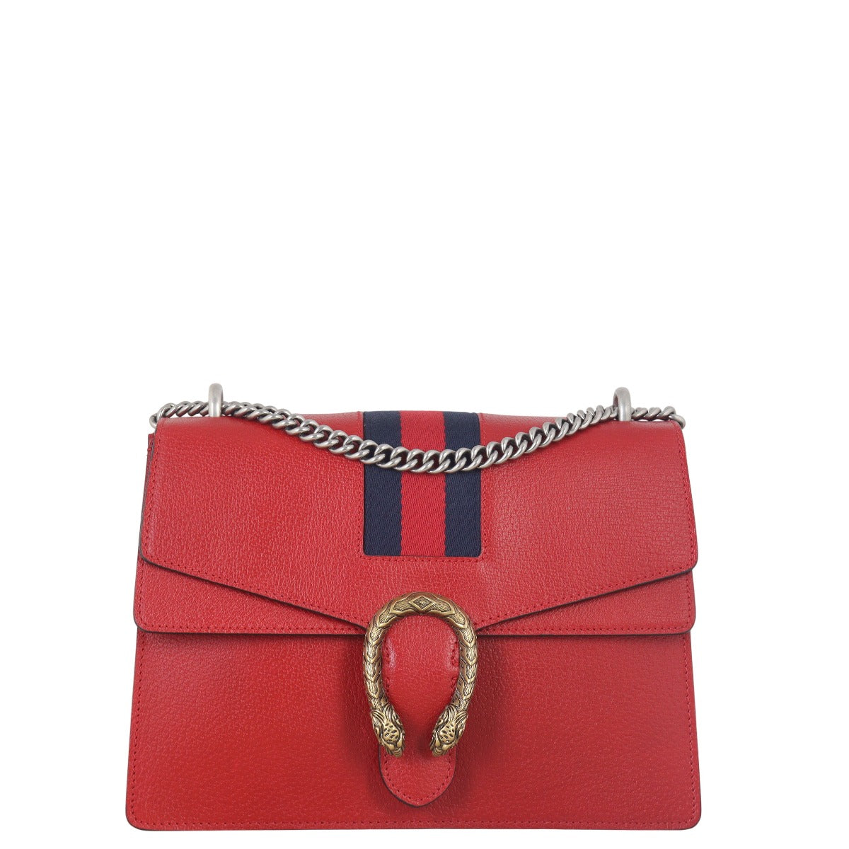 Gucci Dionysus Web Medium Leather Shoulder Bag