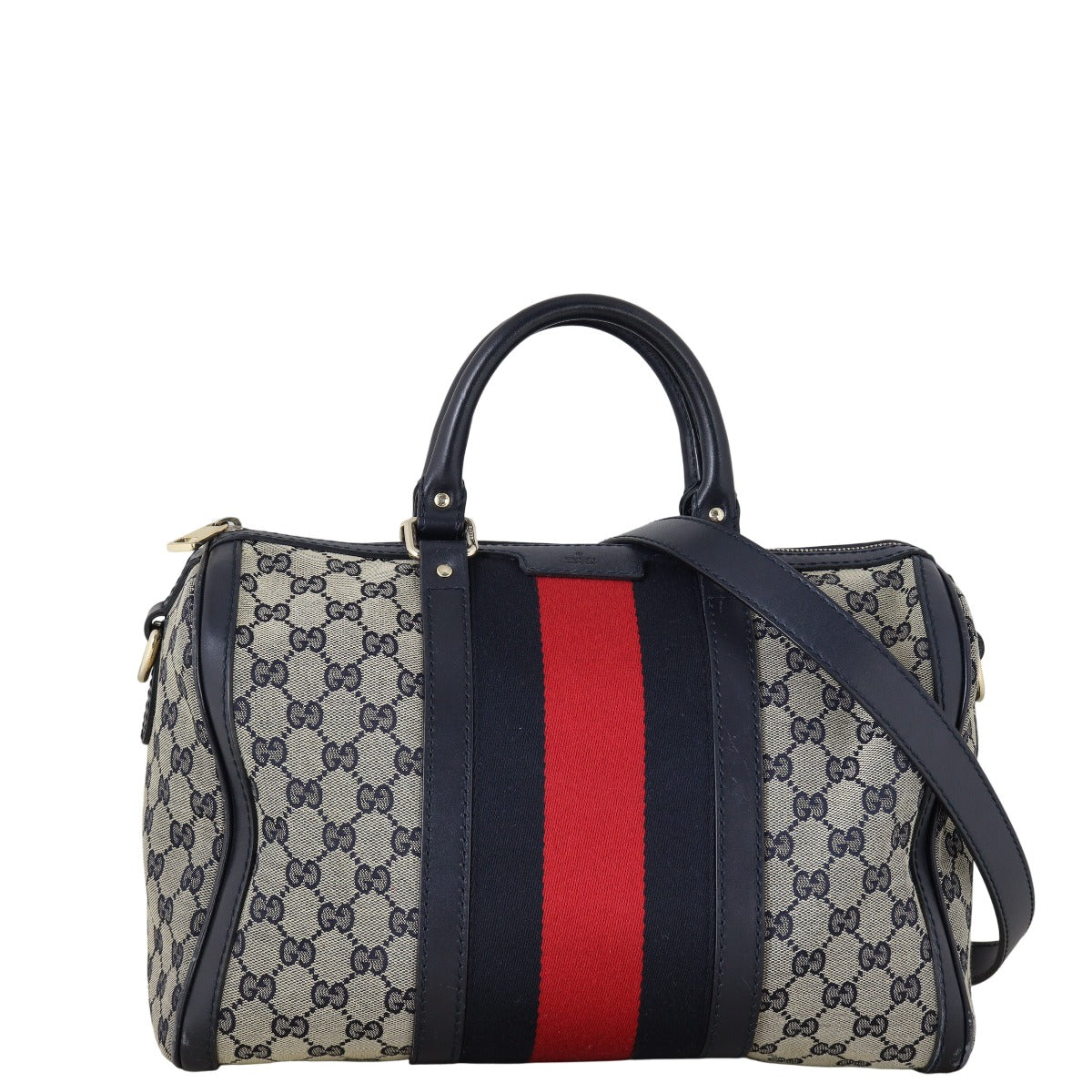 Gucci Vintage Web Original GG Boston Bag Medium