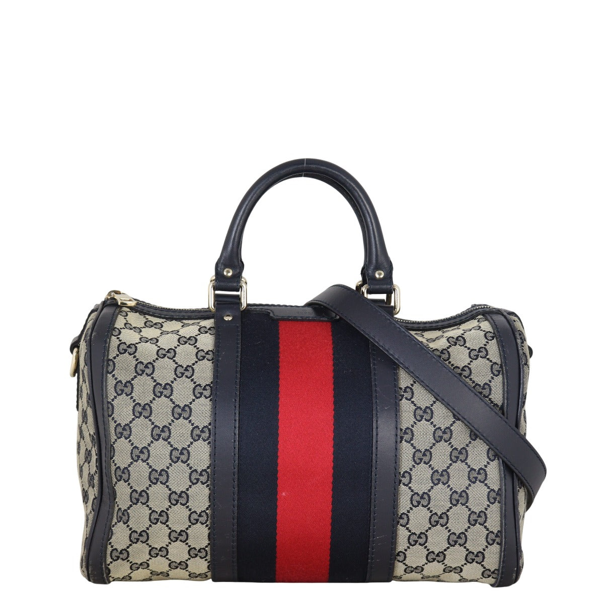 Gucci Vintage Web Original GG Boston Bag Medium
