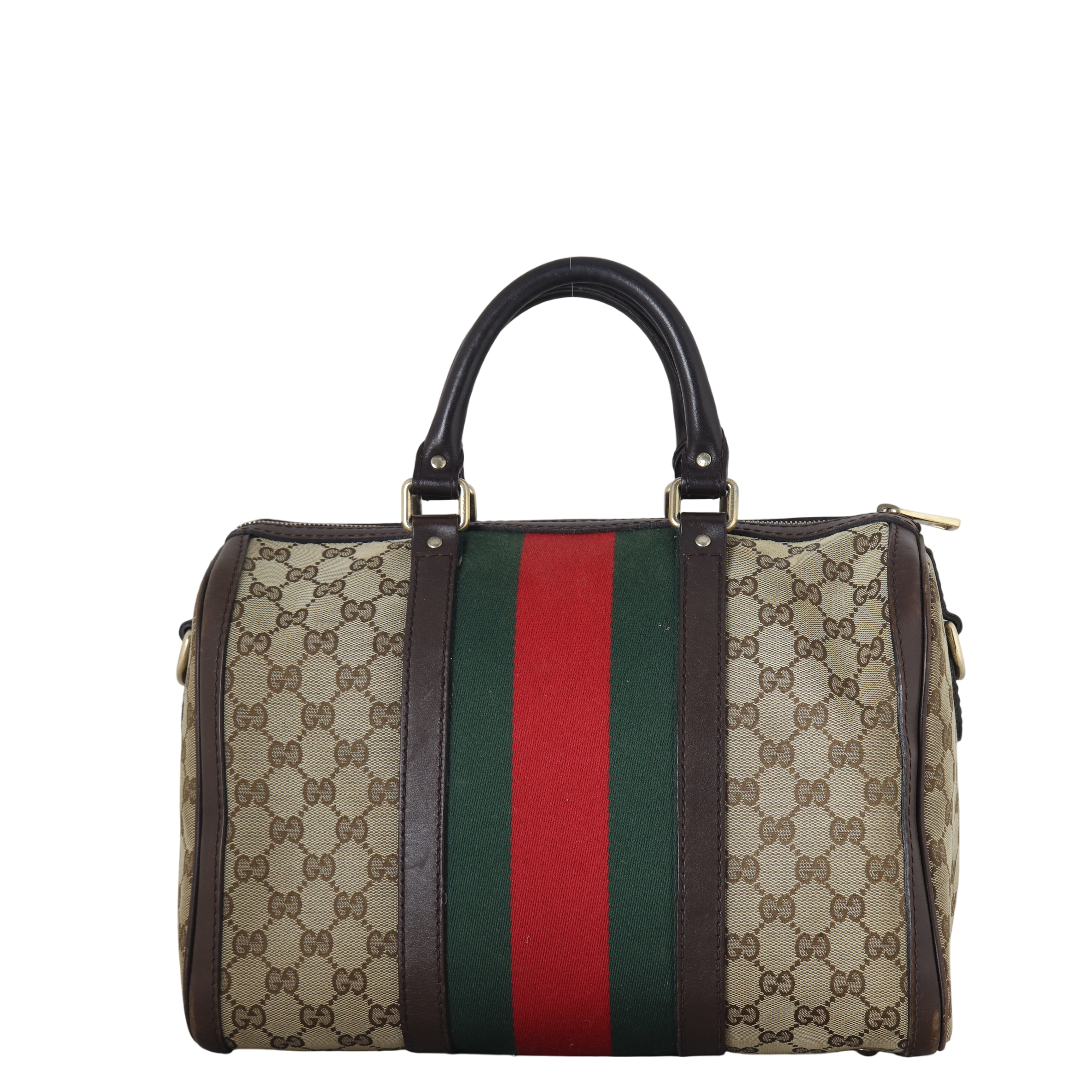 Gucci Vintage Web Original GG Boston Bag Medium