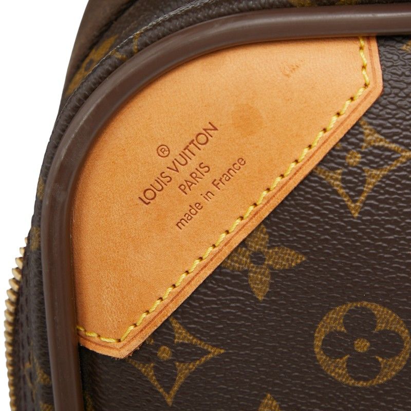 Louis Vuitton Monogram Satellite 53 Suitcase Travel Bag Brown PVC