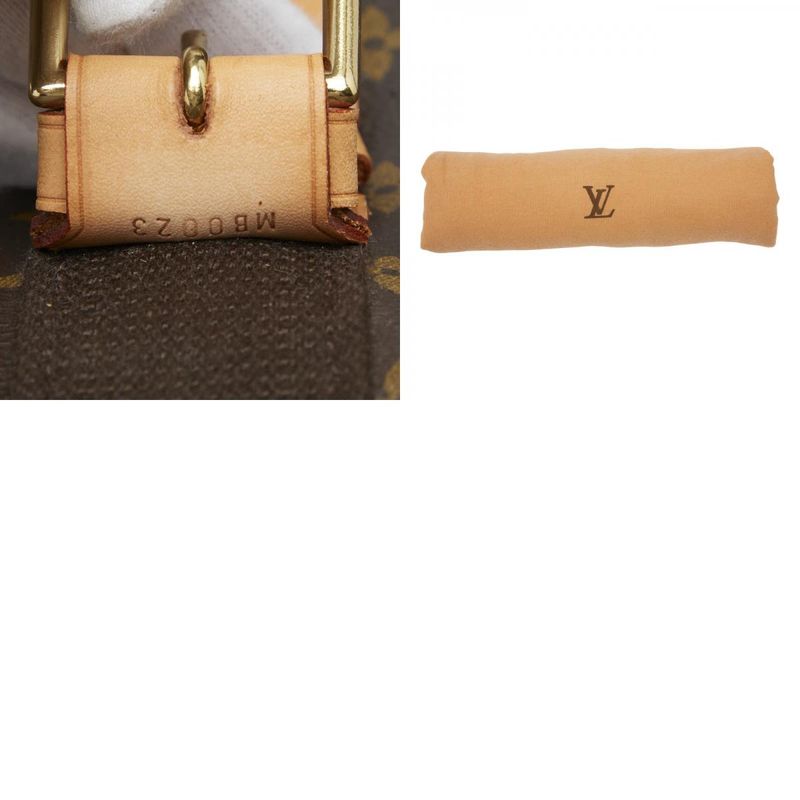 Louis Vuitton Monogram Satellite 53 Suitcase Travel Bag Brown PVC