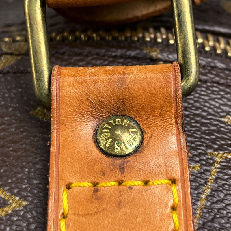 Louis Vuitton Keepall 55 Handbag Travel Business Boston Bag Monogram Brown