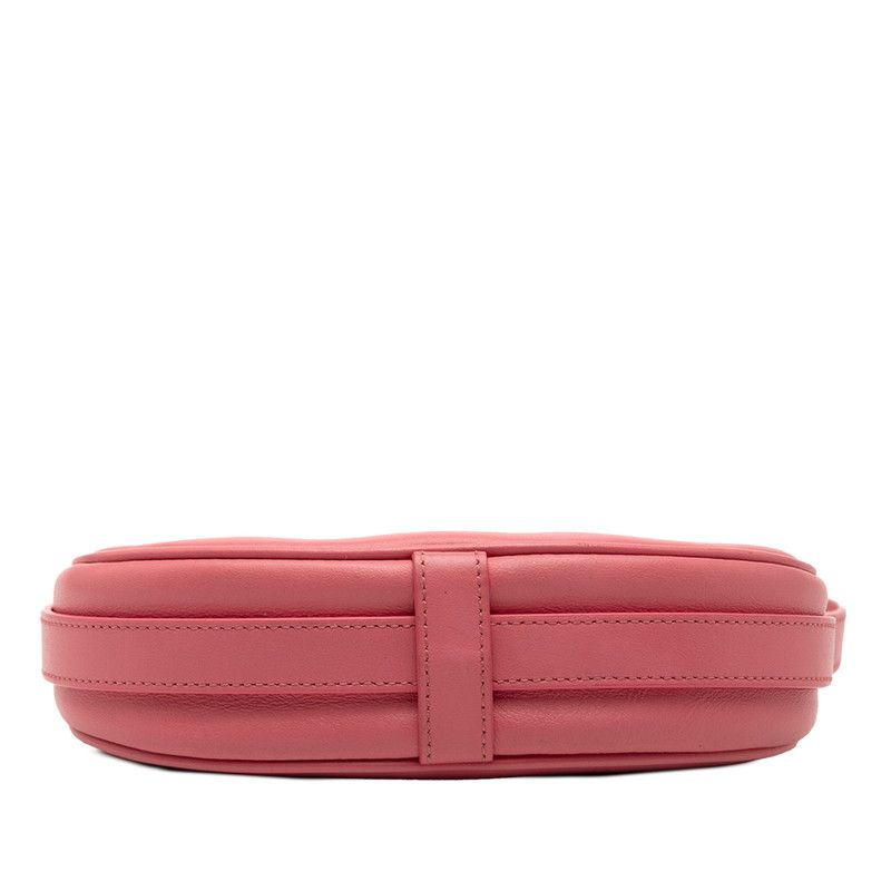 Celine Handbag Hobo Bag Pink Leather Women's