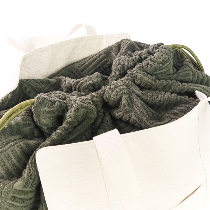 Bottega Veneta Canvas Mix Jacquard Travel Bag Boston Bag Green Men