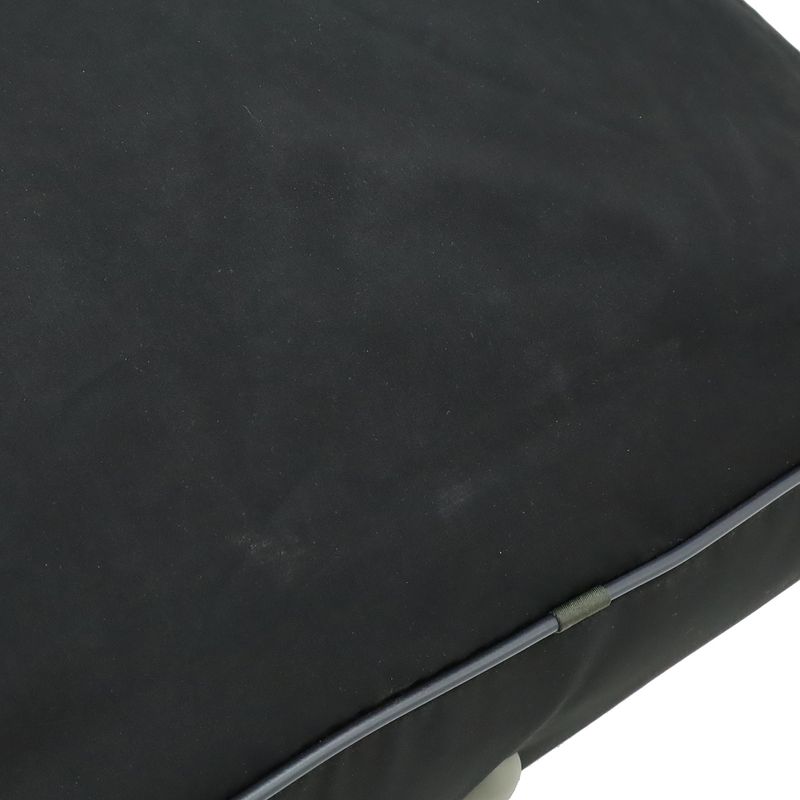 Prada Sport Line Boston Bag Travel Purse Travel Bag Nylon Nero Black Gray 4 V0369