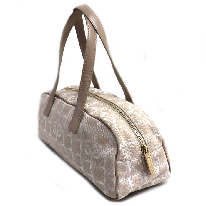 Chanel New Travel Line Boston Bag Beige Ladies