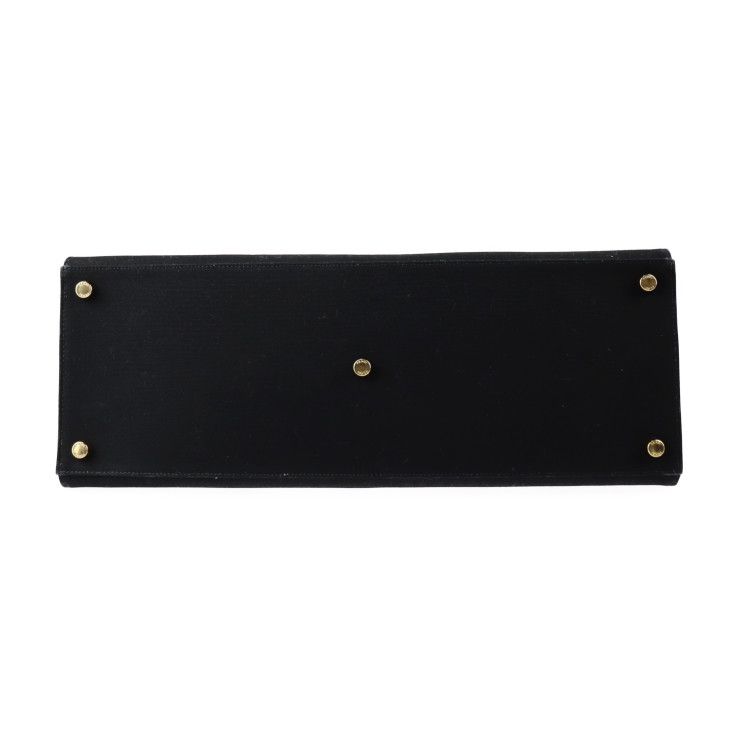 Fendi Tote Bag 7 Va558 Canvas Black Gold Fendace Versace Collaboration 2-Way