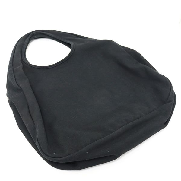 Prada Canvas Hobo Bag Shoulder Bag Black 2 Vy005 Embossed Logo