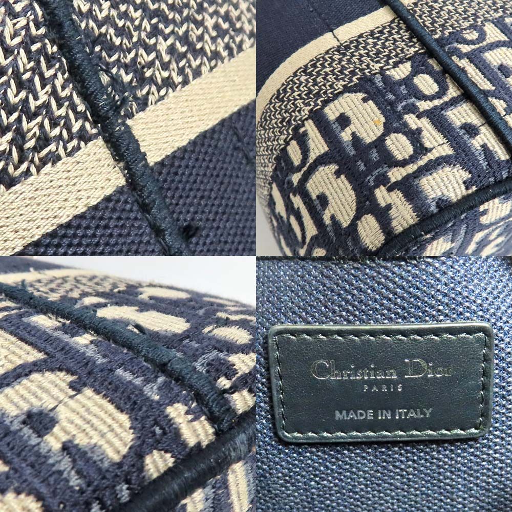 Dior Travel Vanity Medium Navy Oblique Bag With Mitzah Women's