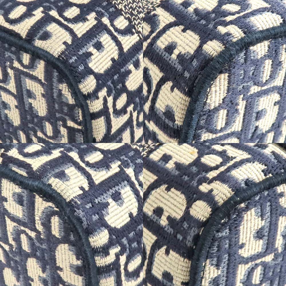 Dior Travel Vanity Medium Navy Oblique Bag With Mitzah Women's