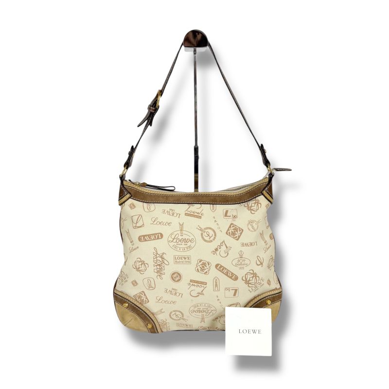 Loewe 160 th Anniversary One Shoulder Bag Shoulder Hobo Bag Limited Edition Beige