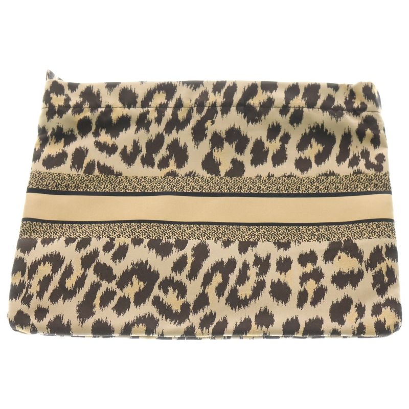 Christian Dior Mitzah Leopard Travel Zip Pouch S5440 Slnc