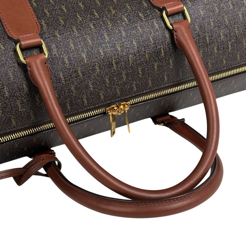 Saint Laurent Le Monogram Boston Bag Travel Handbag Boston Bag Coated Canvas