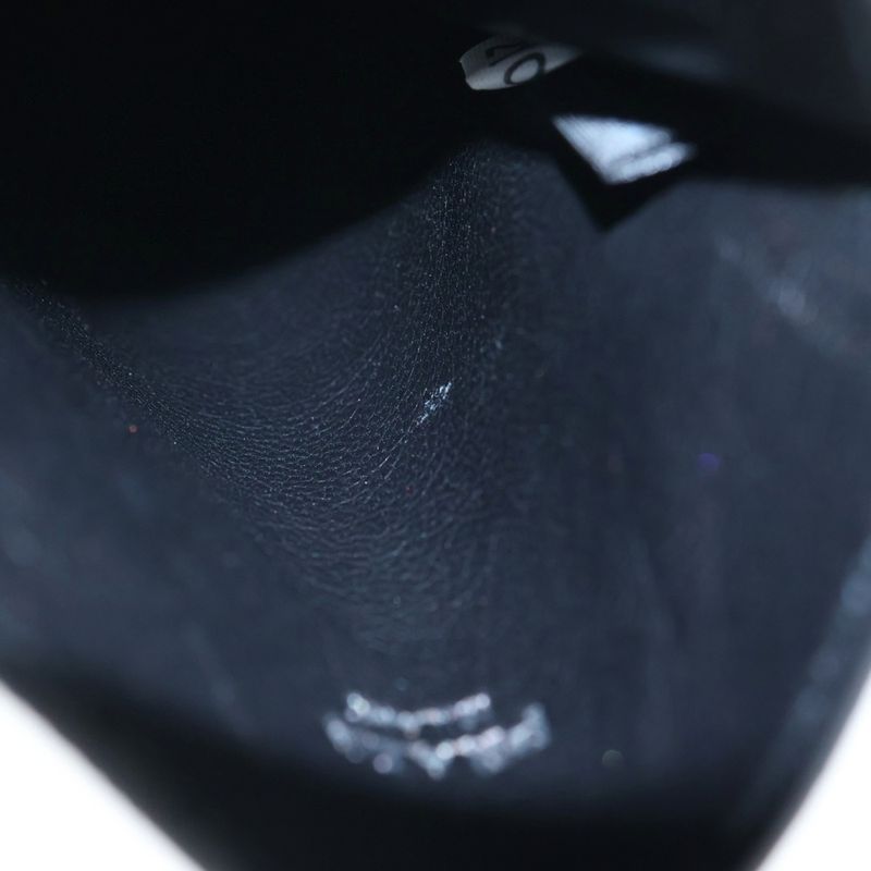 Prada Sapphire Leather Travel Case Card Case Black 2 Zh004