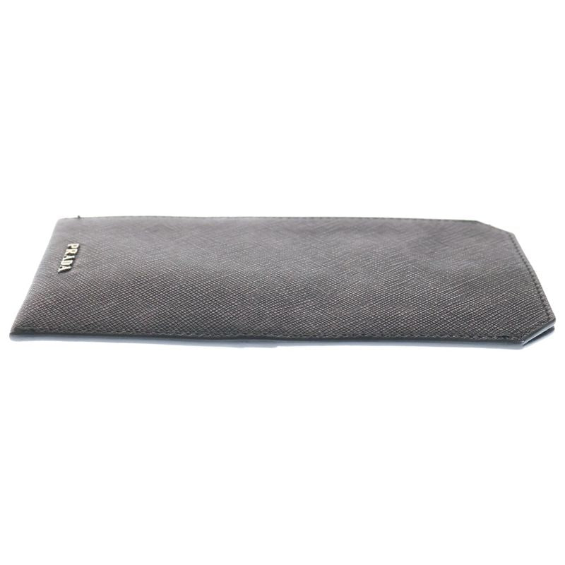 Prada Sapphire Leather Travel Case Card Case Black 2 Zh004