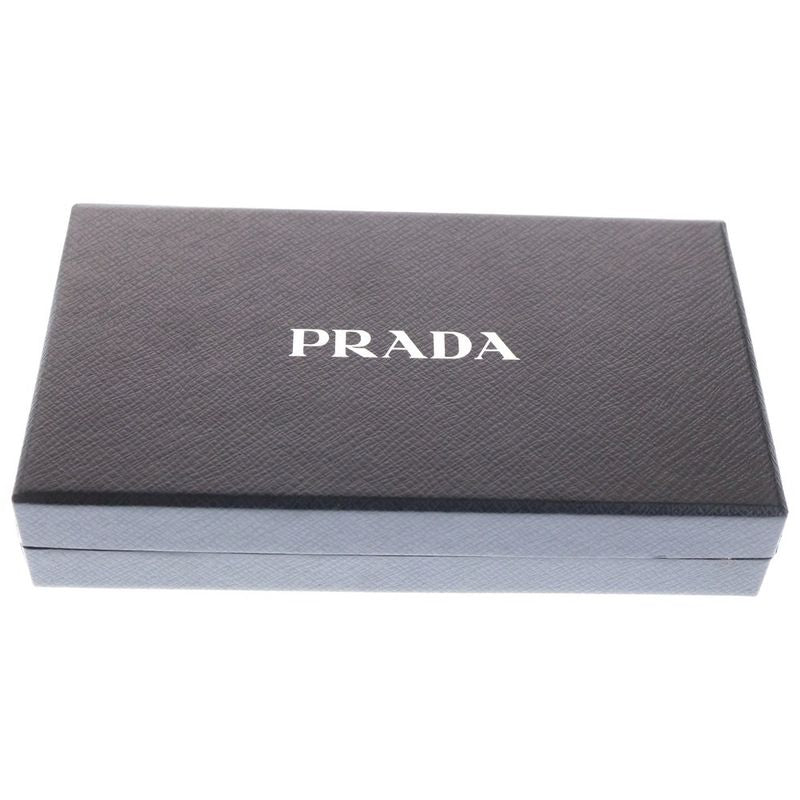 Prada Sapphire Leather Travel Case Card Case Black 2 Zh004