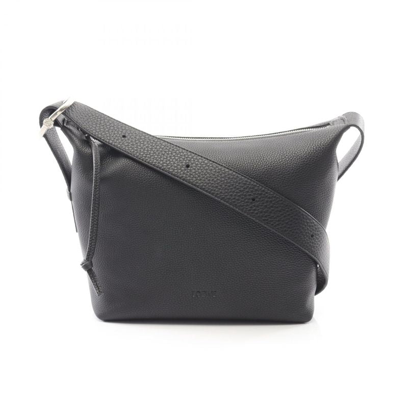 Loewe Shoulder Bag Loop Hobo Bb22 cm Black Leather Loop Hobo