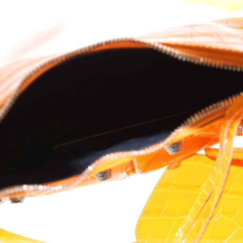 Balenciaga Luca Golle Shoulder Bag Leather Orange