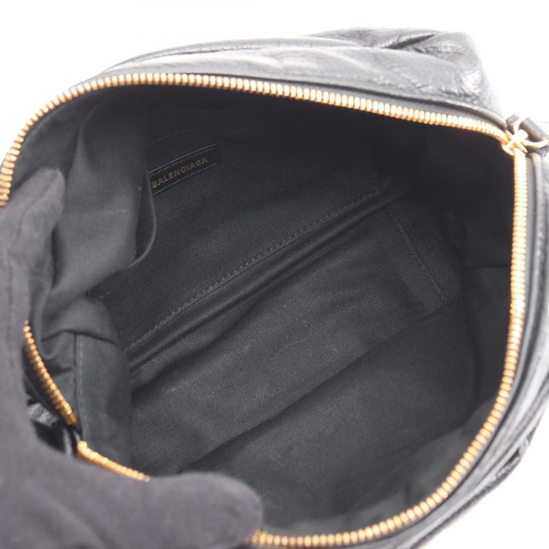 Balenciaga Shoulder Bag Monaco Black Leather