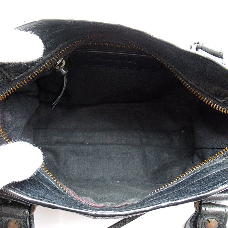 Balenciaga Classic Mini City Sheepskin Handbag Black