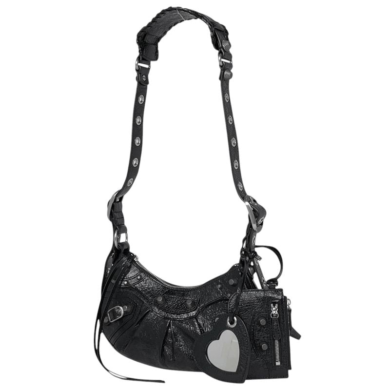 Balenciaga le Cagole XS le Cagole Shoulder Bag Leather Black