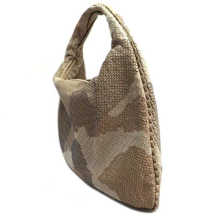 Bottega Veneta Hobo One Shoulder Bag Beige