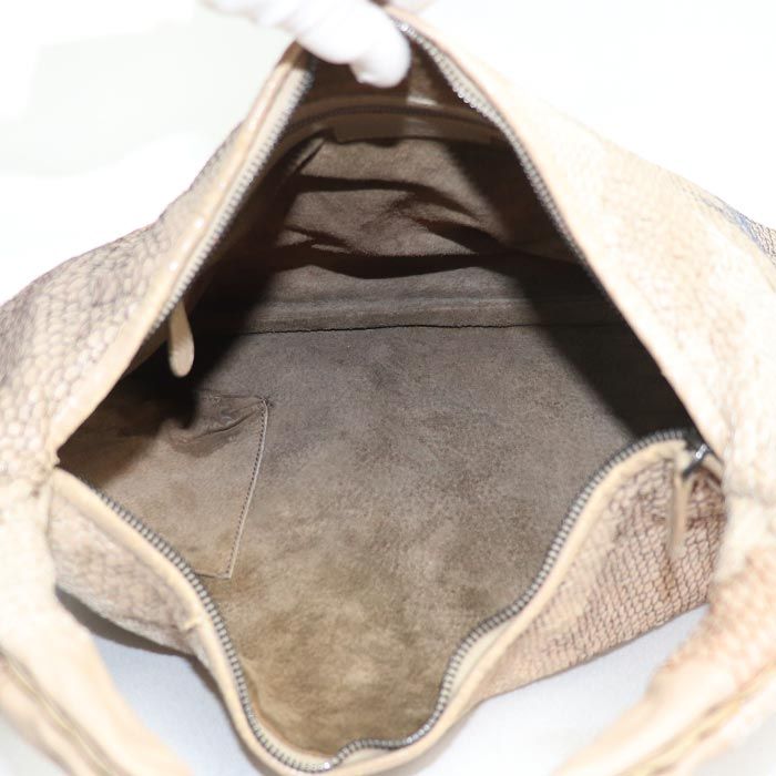 Bottega Veneta Hobo One Shoulder Bag Beige