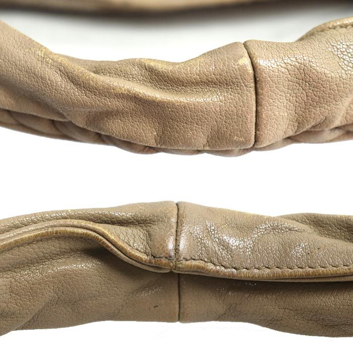 Bottega Veneta Hobo One Shoulder Bag Beige