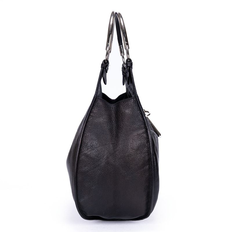 Dior Grand Sac Hobo Black Pebbled Leather