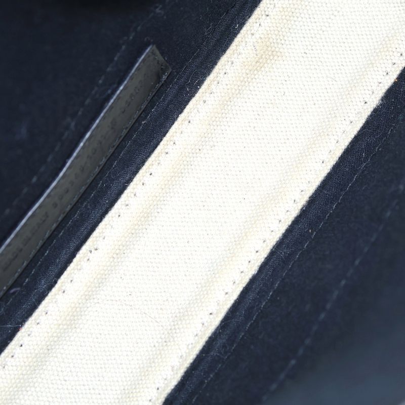 Balenciaga 2-Way Shoulder Bag Mini Tote Black Ivory Canvas X