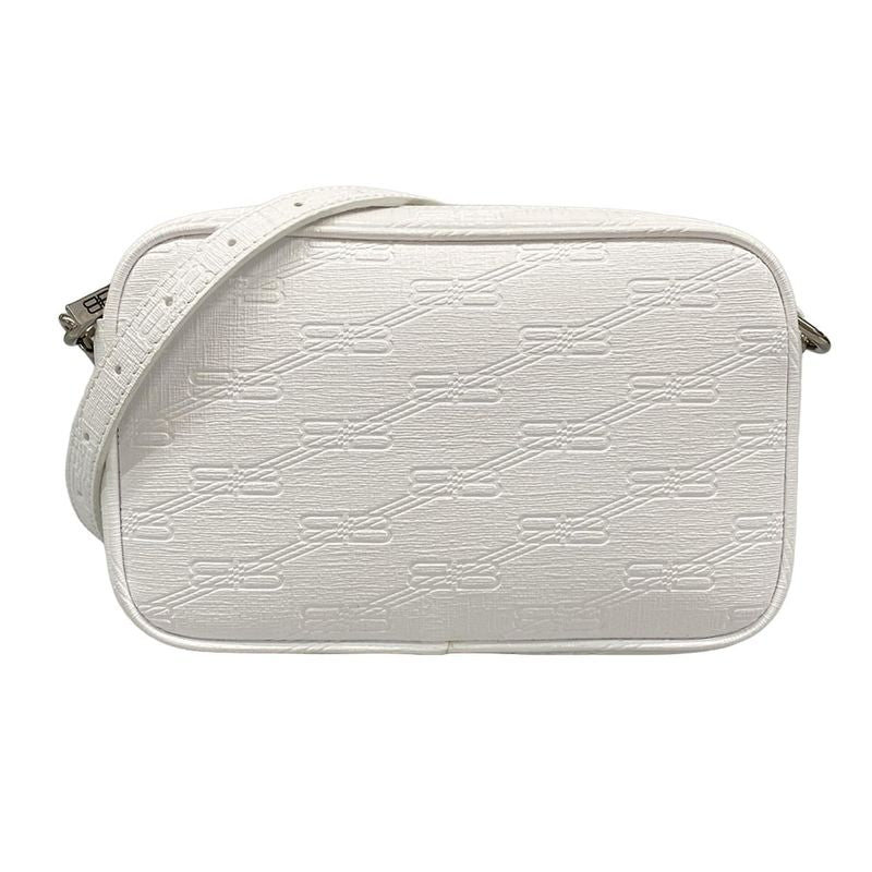 Balenciaga Shoulder Bag Bbmonogram White Shape Pressed
