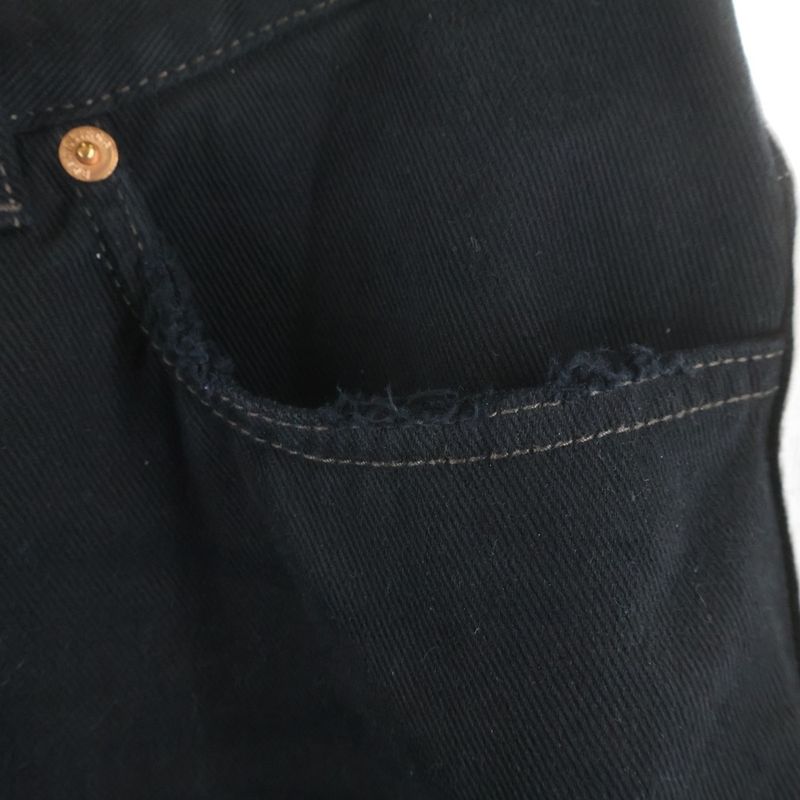 Balenciaga Adidas Large Baggy Adidas Sideline Baggy Denim Pants Black