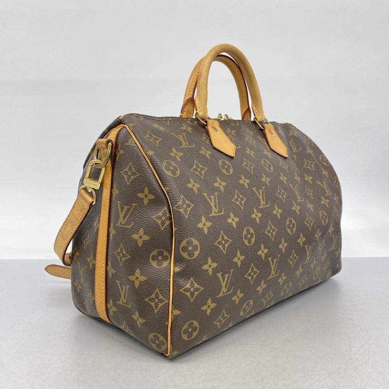 Louis Vuitton Handbag Monogram Speedy Bandouliere 35 Brown 2-Way Bag