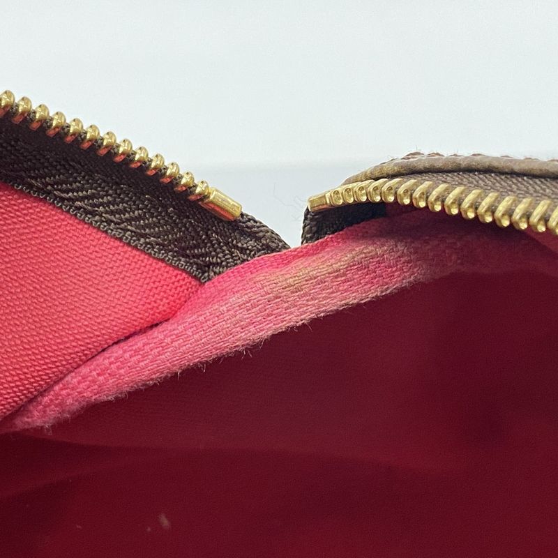 Louis Vuitton Handbag Monogram Chain Print Speedy 30 Brown Pin Cles