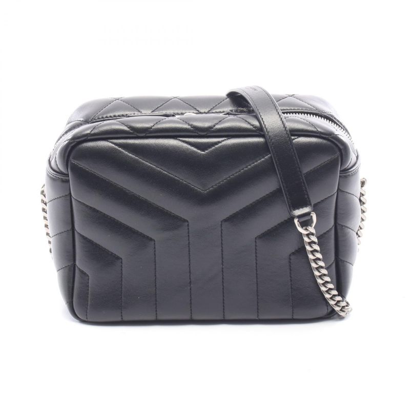 Saint Laurent Paris Shoulder Bag Lou Black Leather Lou Chain