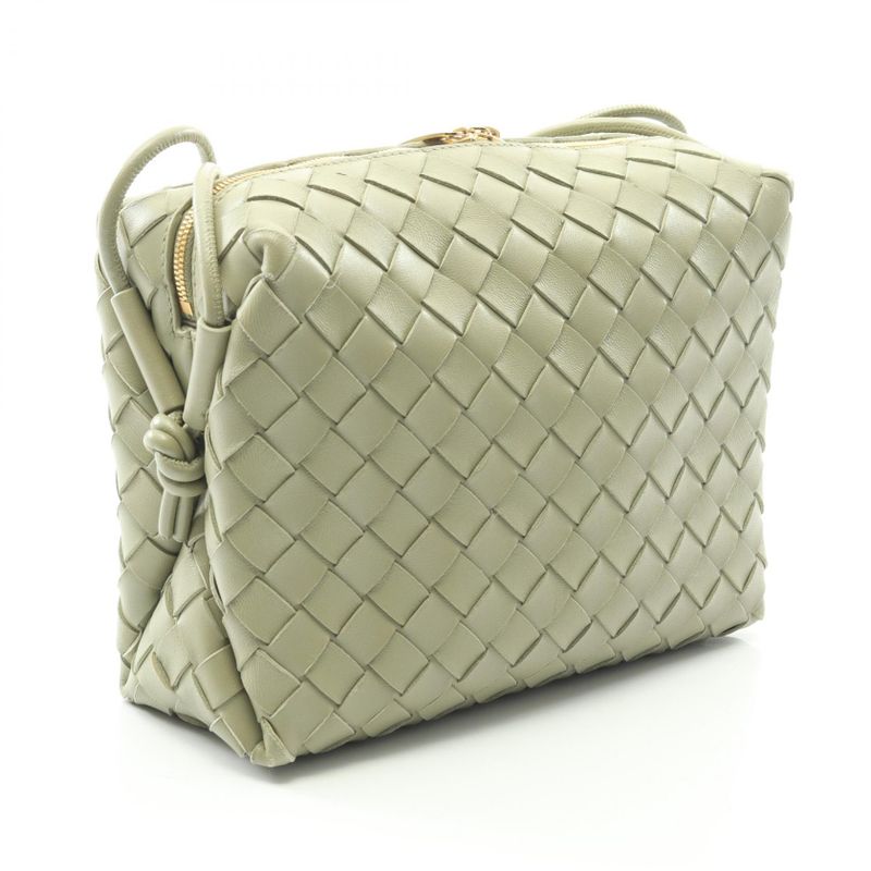 Bottega Veneta Shoulder Bag Intrecciato Small Tea Green