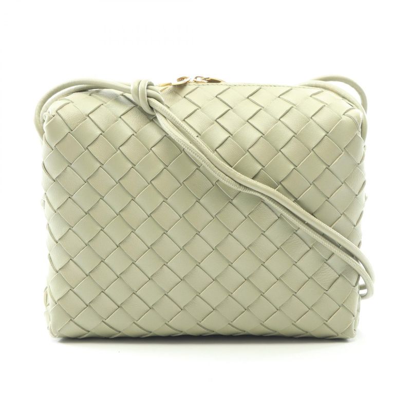 Bottega Veneta Shoulder Bag Intrecciato Small Tea Green