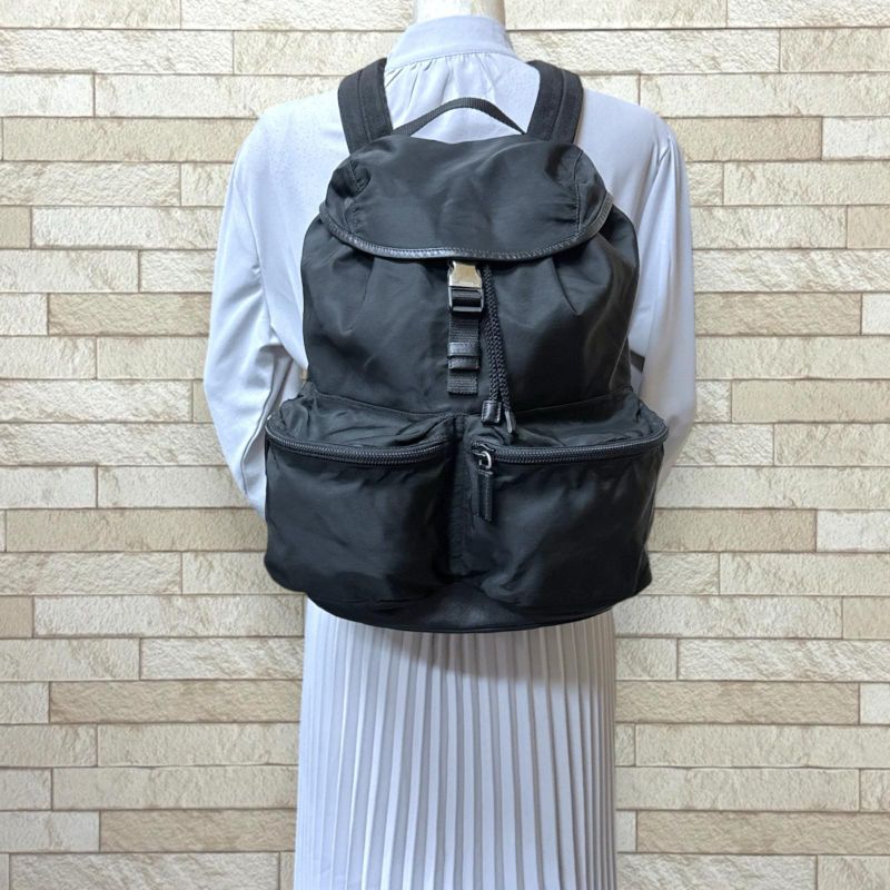 Prada Backpack Nylon Black