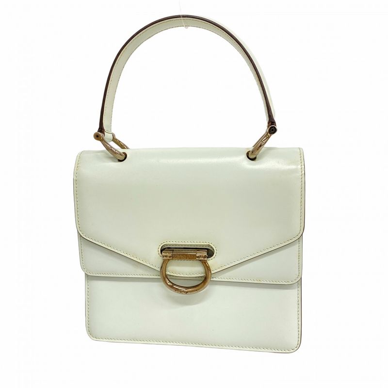 Celine Handbag Leather Green Silver