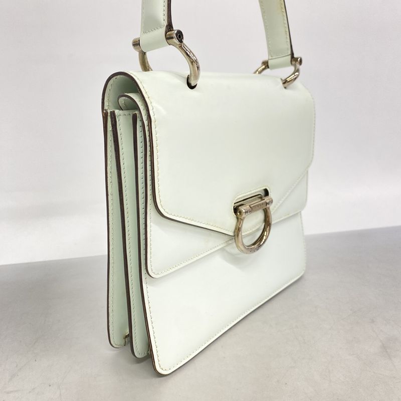 Celine Handbag Leather Green Silver