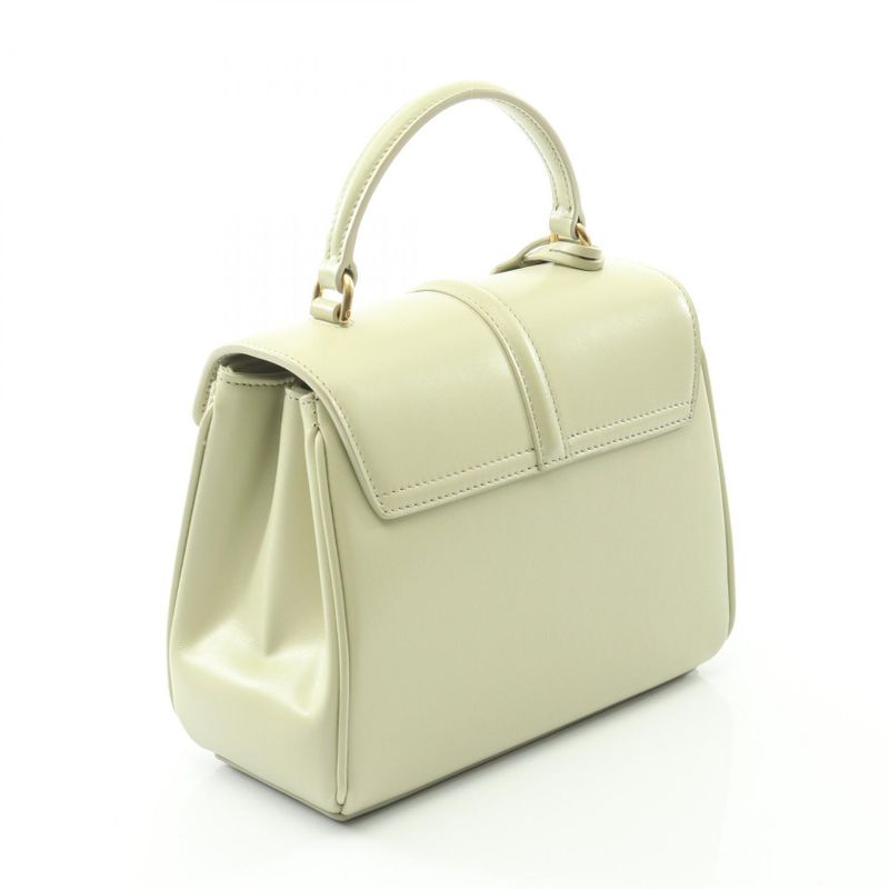 Celine Handbag Mini 16 Seize Almond Green Leather