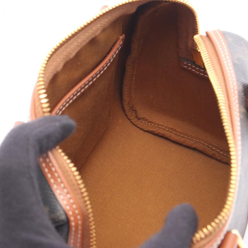 Celine Handbag Small Boston Cuile Triomphe Black Brown