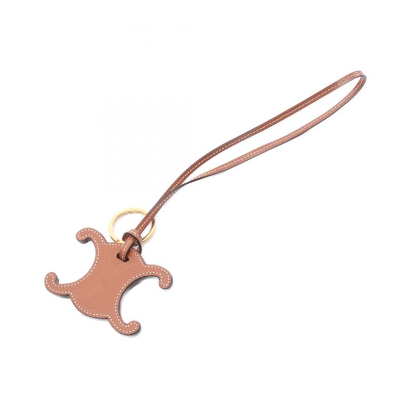 Celine Charm Triomphe Brown Leather Bag