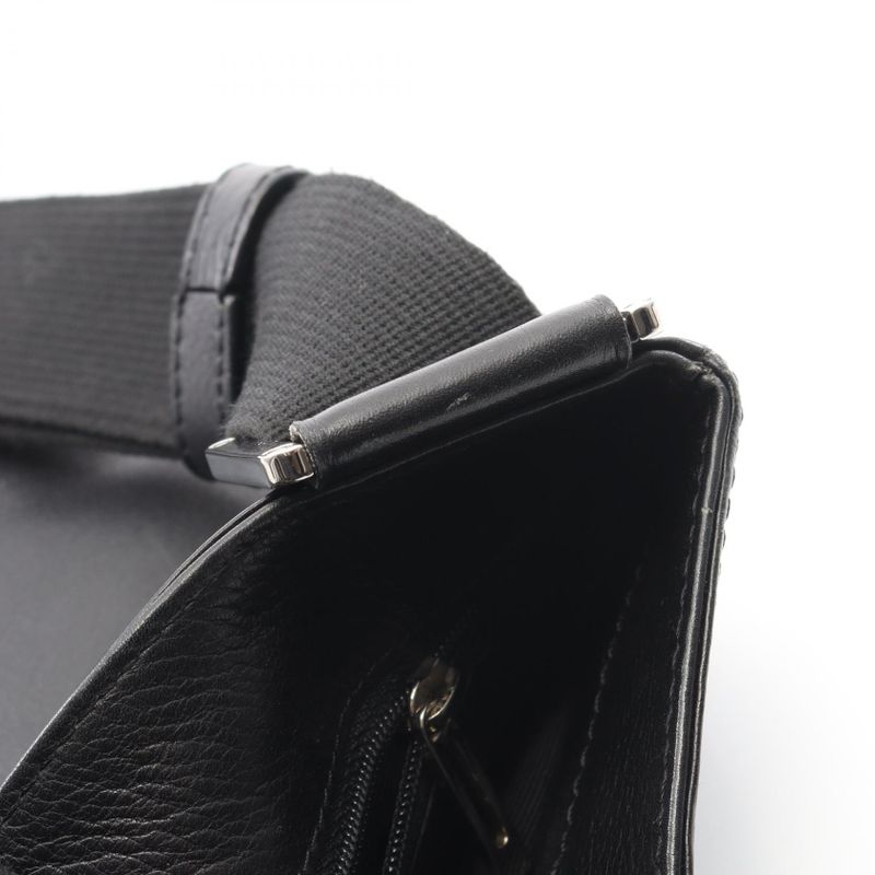 Loewe Shoulder Bag Anagram Black Leather