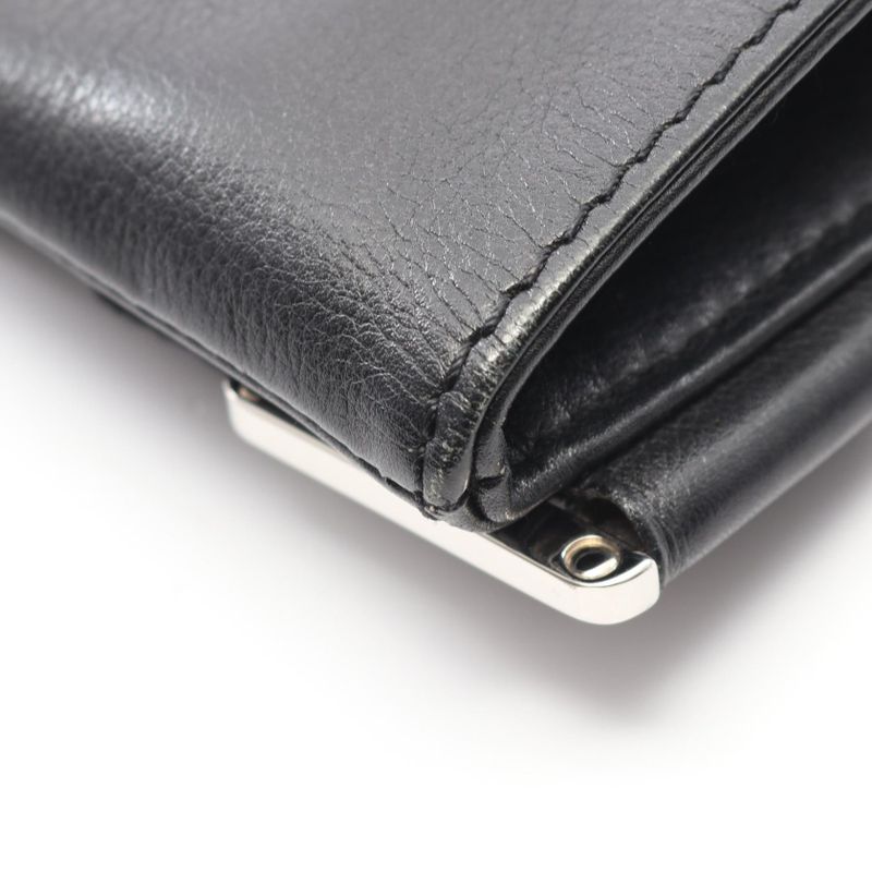 Loewe Shoulder Bag Anagram Black Leather