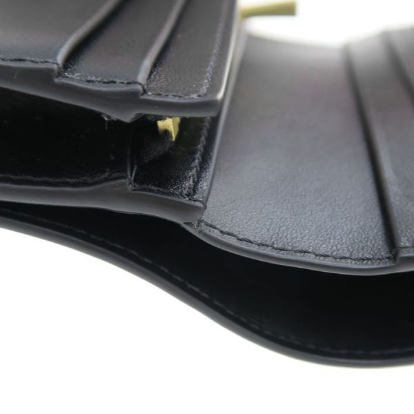 Celine Triomphe Compact Wallet Shiny Calfskin