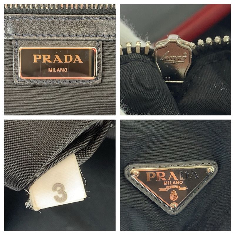 Prada Tessuto 2-Way Black Nylon Leather Backpack